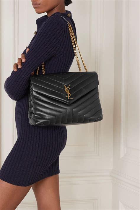 brown leather bag ysl|YSL quilted crossbody bag.